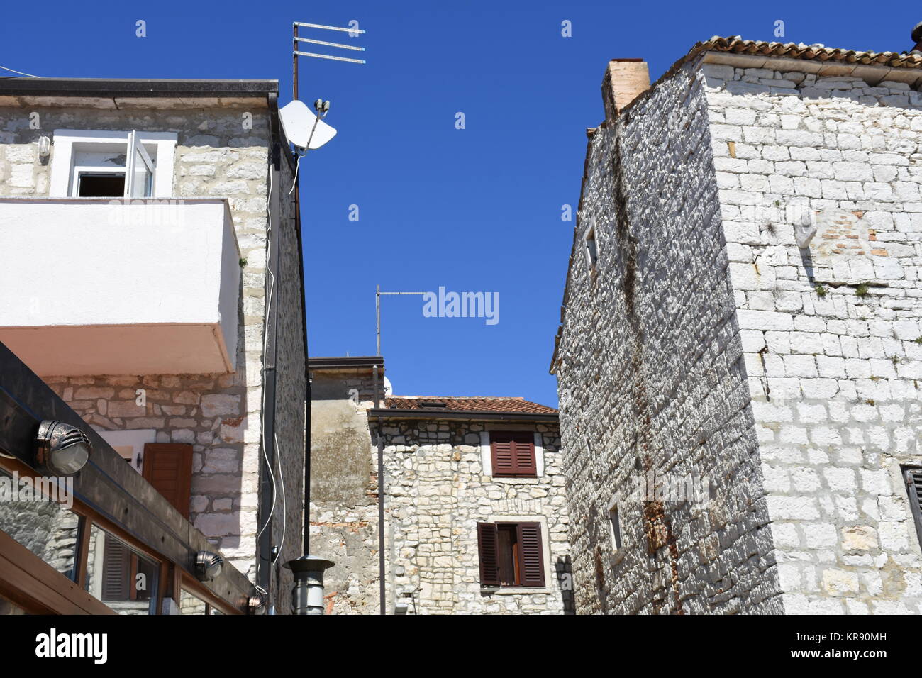 OUMAG,istria,vieille ville,ville,maison,maisons,buanderie,allée Banque D'Images