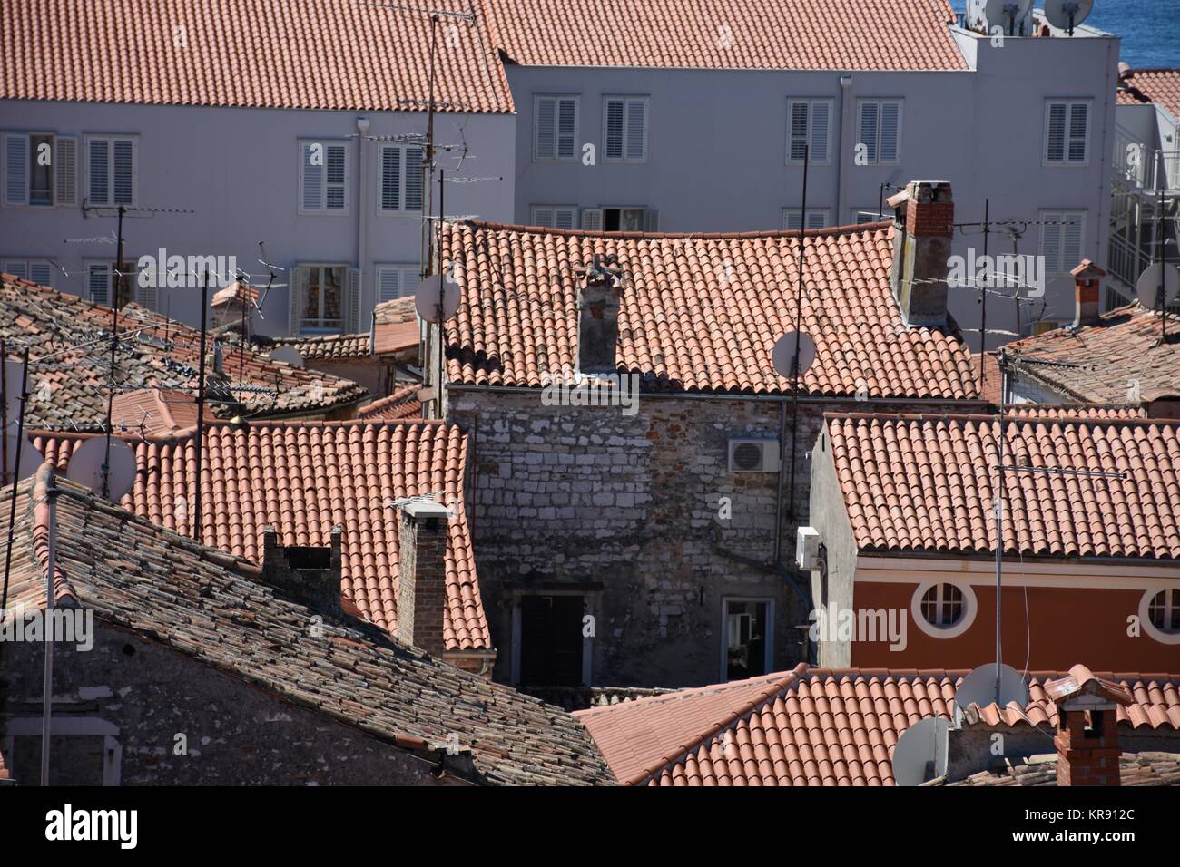 porec,parenzo,parenz,toitures,historique,ville côtière,istrie,vieille ville Banque D'Images