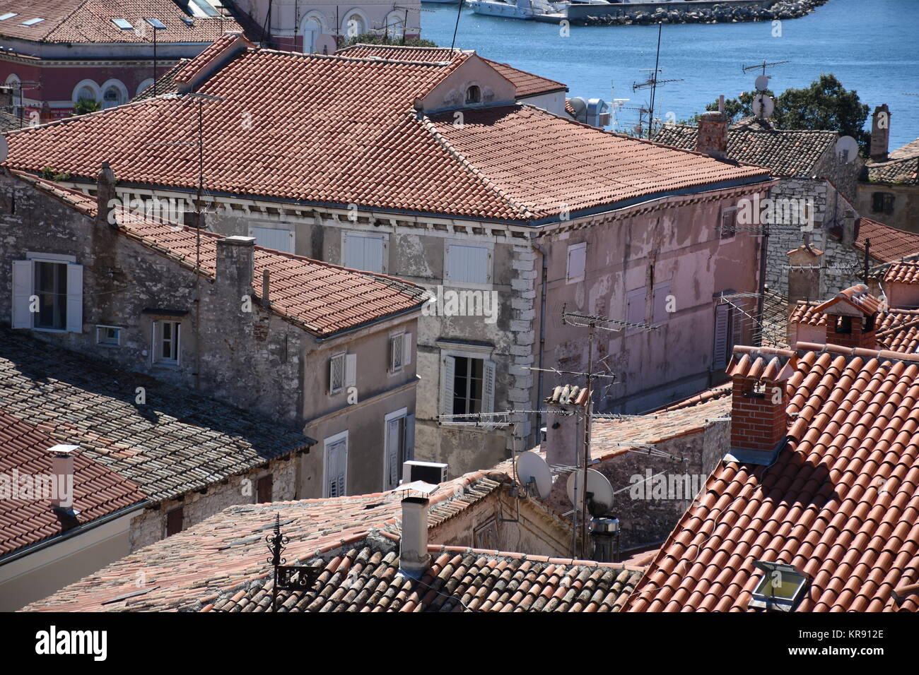 porec,parenzo,parenz,toitures,historique,ville côtière,istrie,vieille ville Banque D'Images