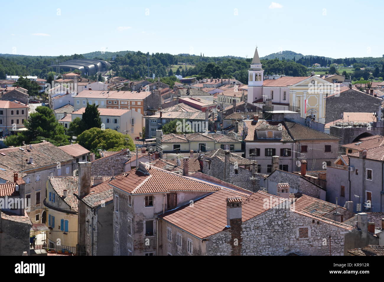 porec,parenzo,parenz,toitures,historique,ville côtière,istrie,vieille ville Banque D'Images