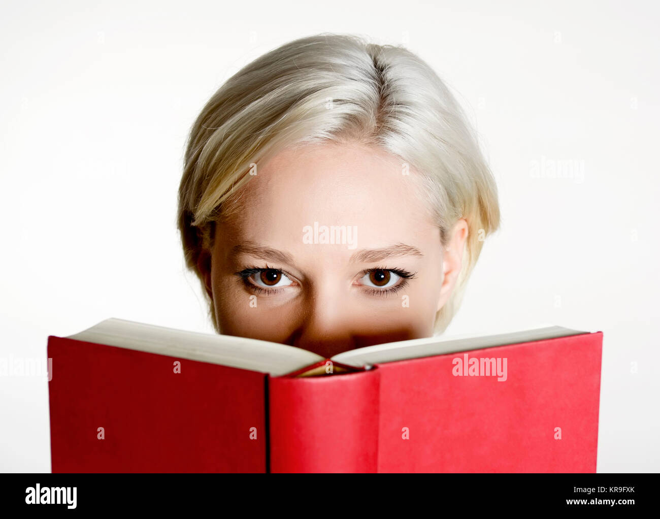 Woman Reading book Banque D'Images