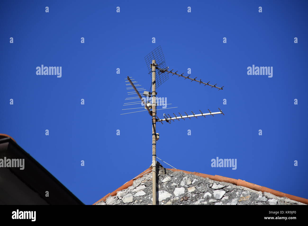 Â novigrad,antenne,antennes,logpériodique,uhf,vhf,antenne combi,télévision Banque D'Images
