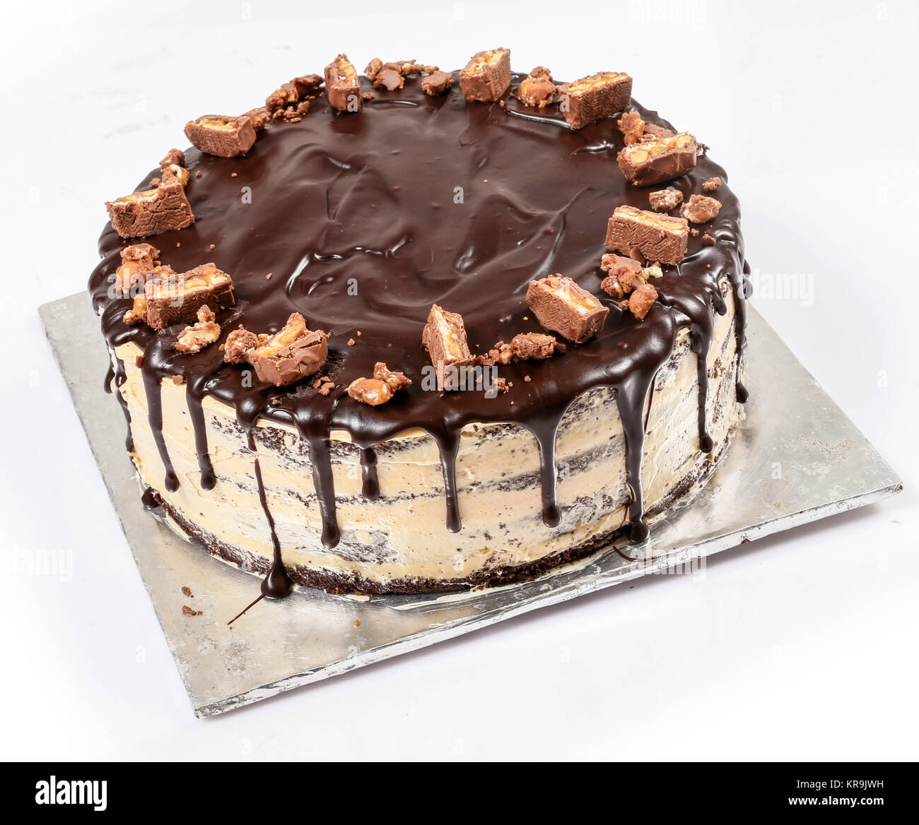 Bonbons Au Chocolat Garnie De Creme Au Beurre Moka Biscuits Fudge Gateau Explosion Photo Stock Alamy