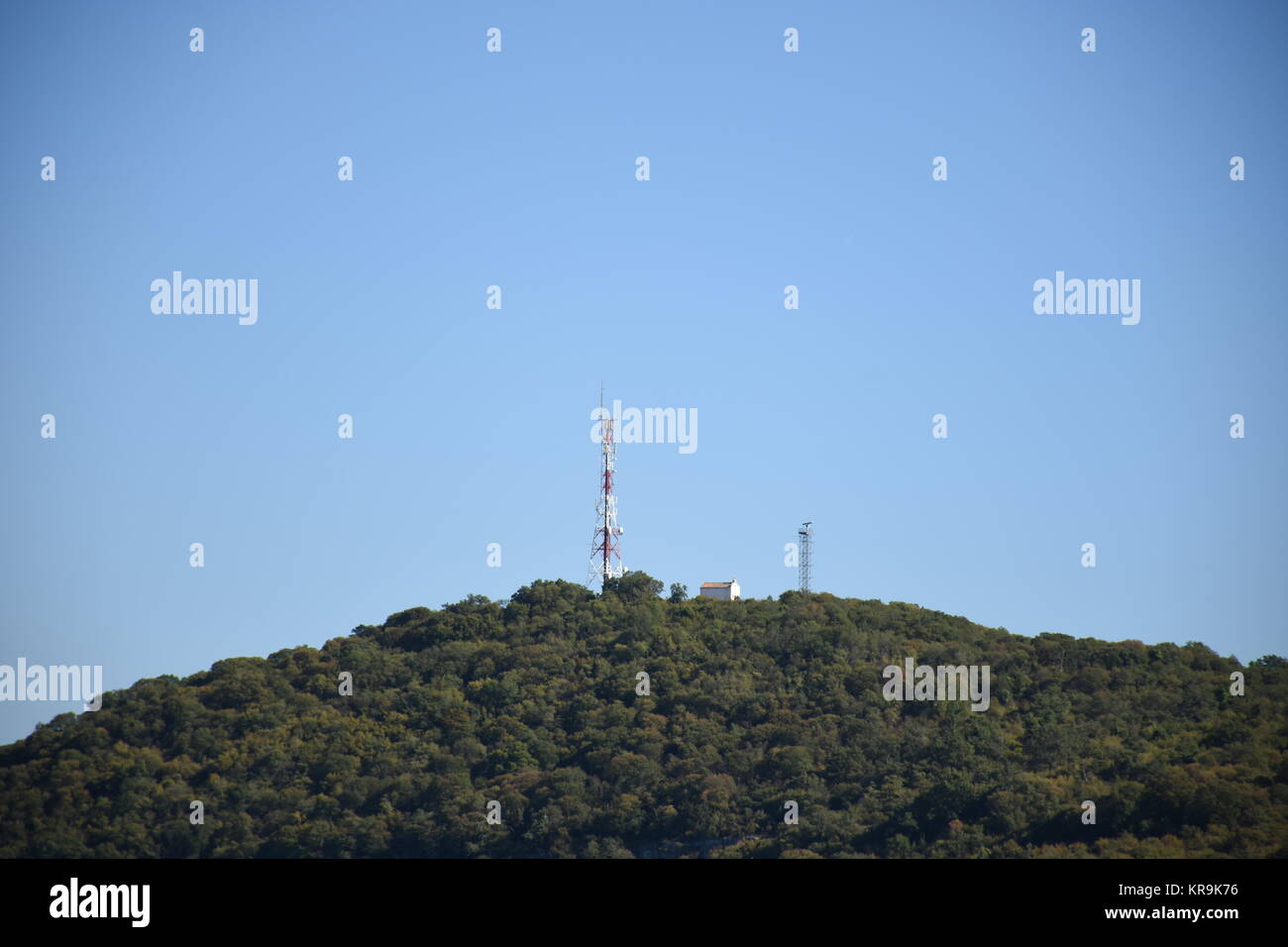 limski kanal,limskifjord,colline,émetteur,mât,mât,antenne. radio Banque D'Images