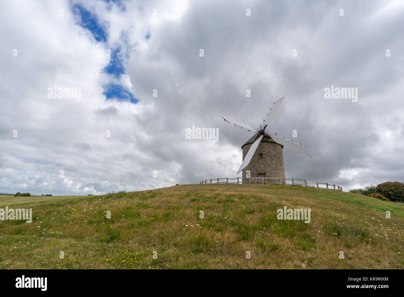 Windmühle, Getreide, Felder, historisch, Korn, Mahlen, Müller Banque D'Images