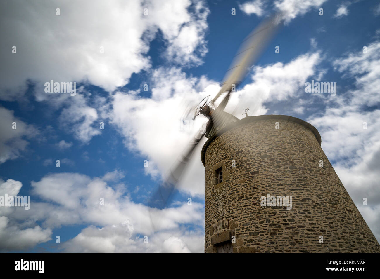 Windmühle, Getreide, Felder, historisch, Korn, Wolkenhimmel, Müller Banque D'Images