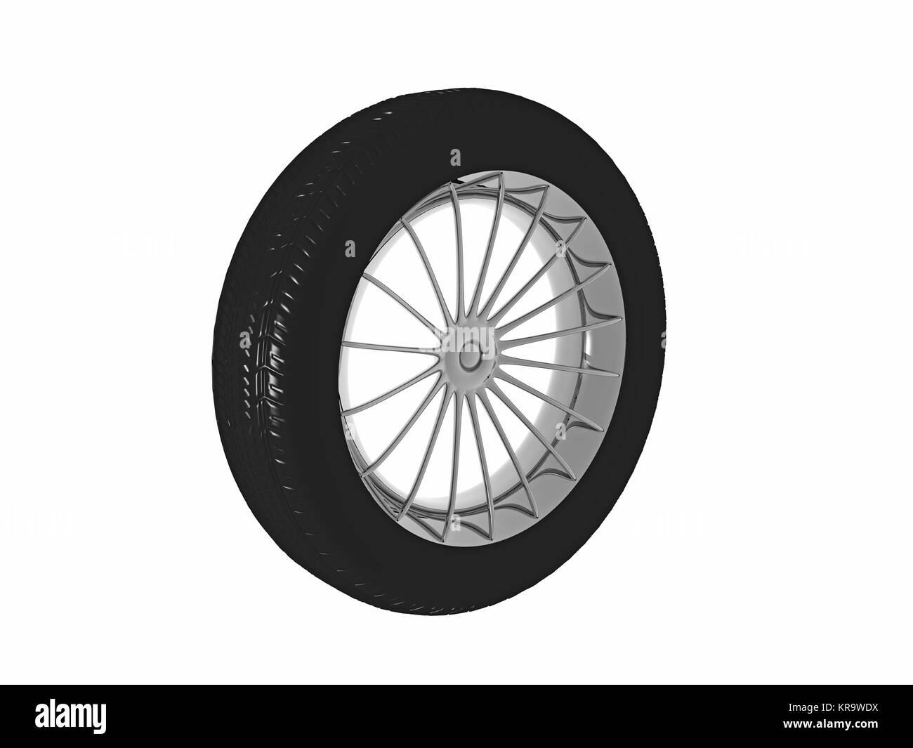 roues de voiture libres Banque D'Images