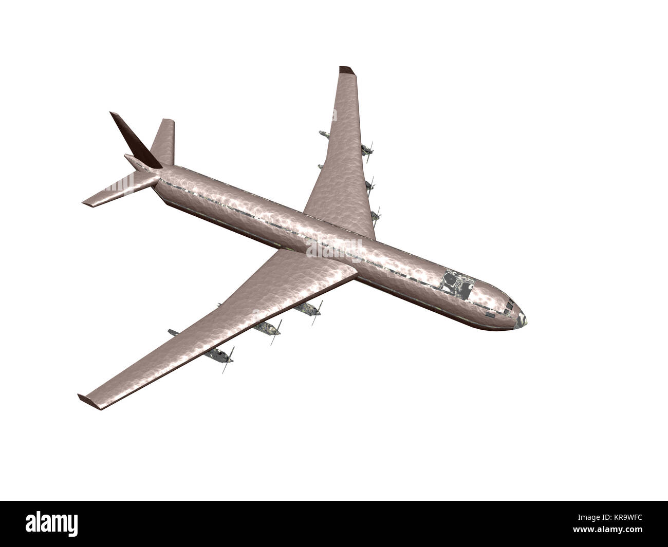 Aéronefs avec propulsion par hélice et par jet exemptés Banque D'Images
