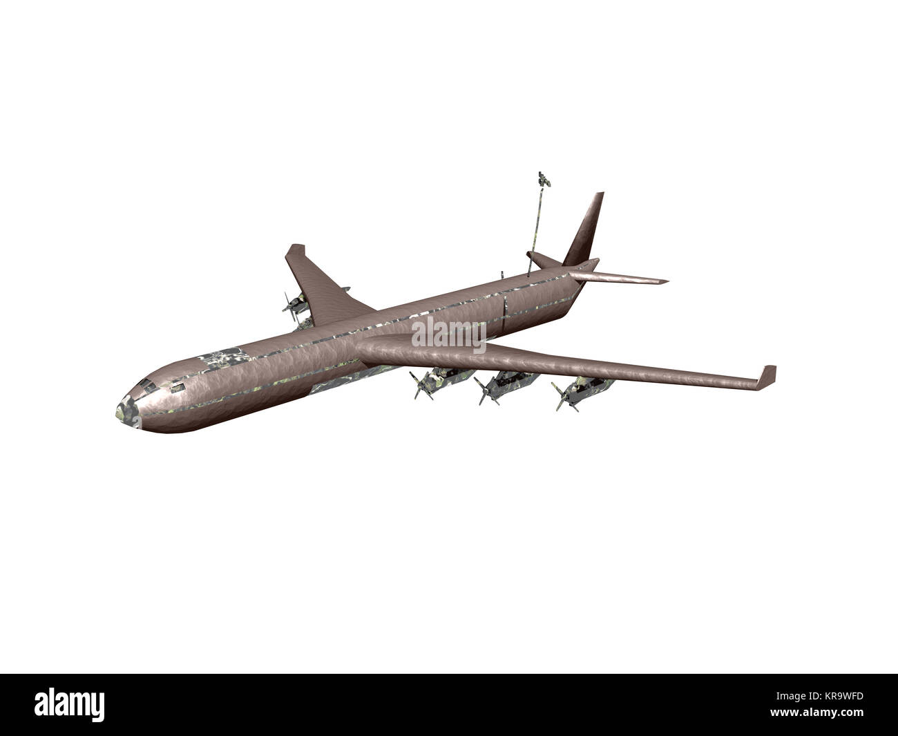 Aéronefs avec propulsion par hélice et par jet exemptés Banque D'Images