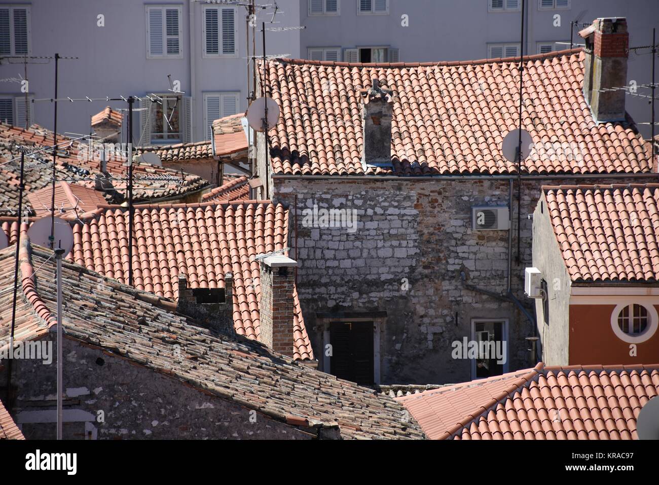 porec,parenzo,parenz,toitures,historique,ville côtière,istrie,vieille ville Banque D'Images
