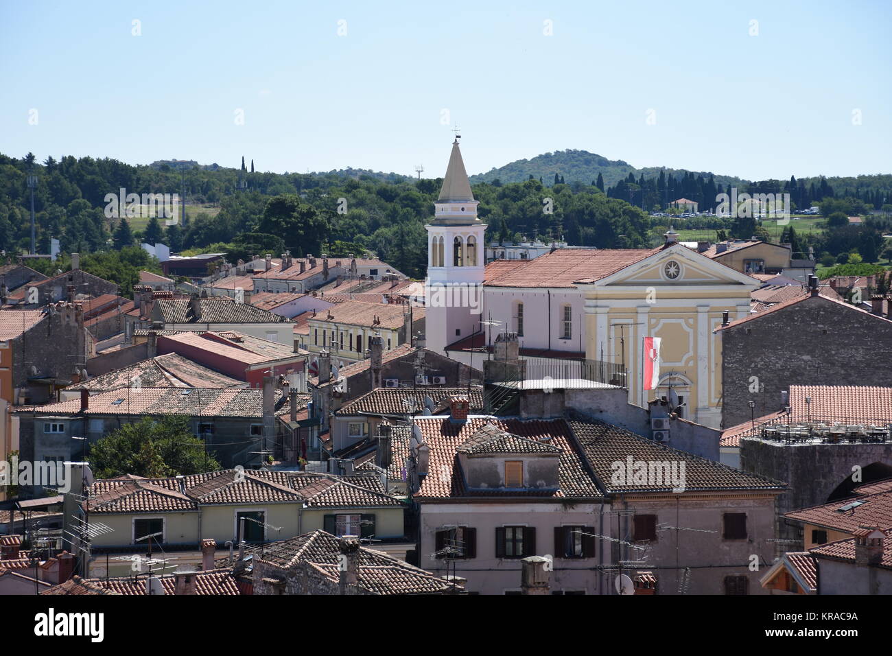 porec,parenzo,parenz,toitures,historique,ville côtière,istrie,vieille ville Banque D'Images