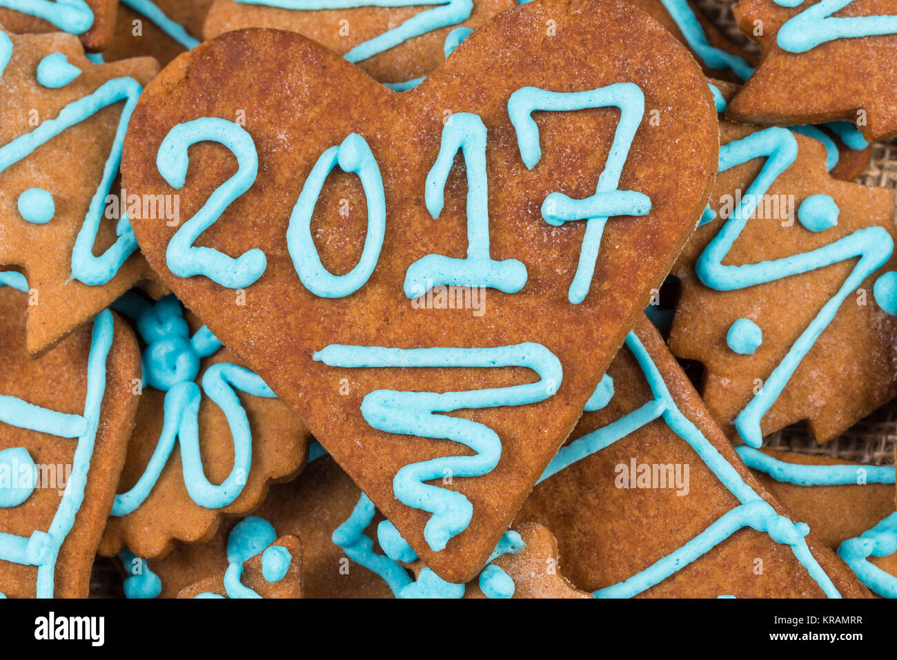 2017 Nombre de cookie Banque D'Images