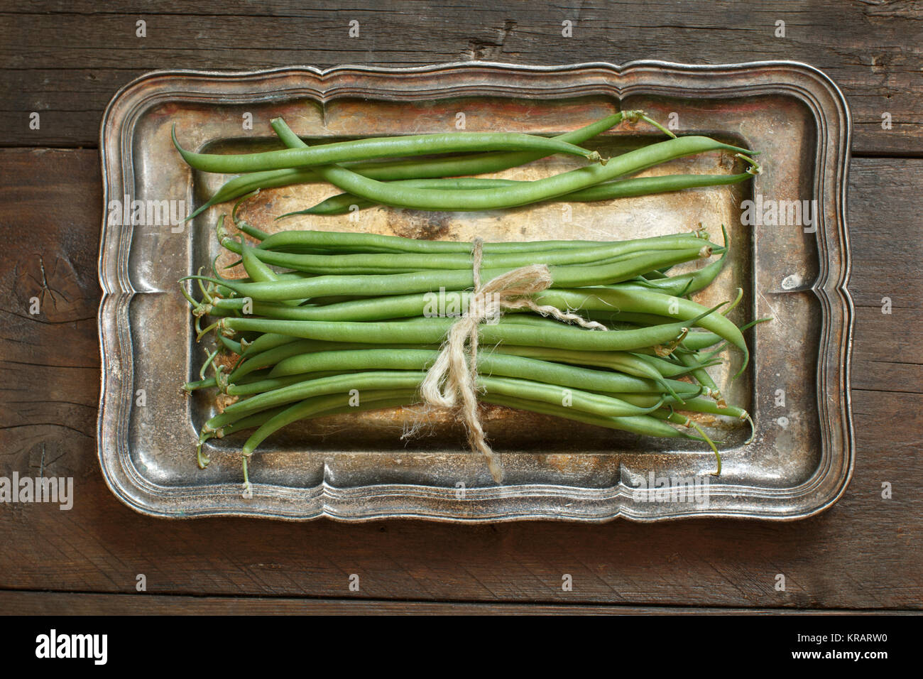 Les haricots verts Banque D'Images