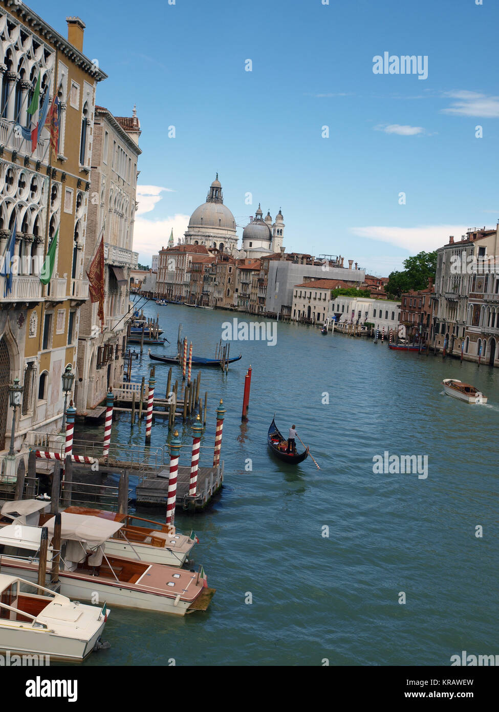 Venise - Vue du Grand Canal et saluer Banque D'Images