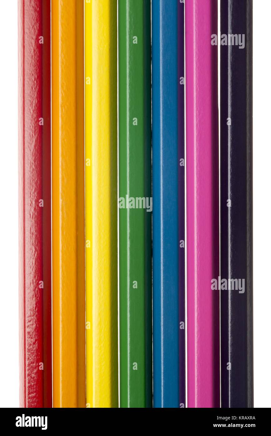 Un assortiment de crayons de couleur Banque D'Images