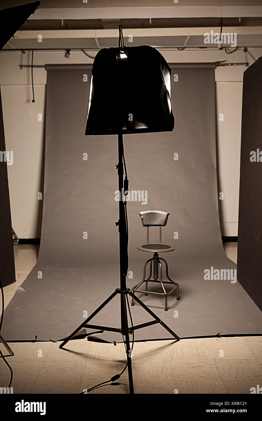 Configuration d'éclairage. Studio de photographie Photo Stock - Alamy