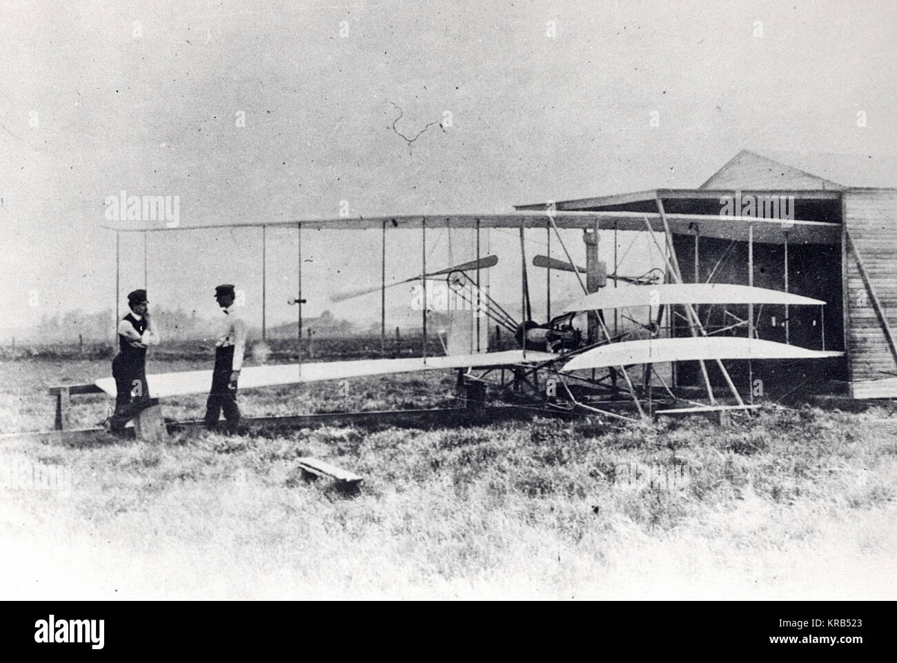 Wright Flyer II shed Banque D'Images