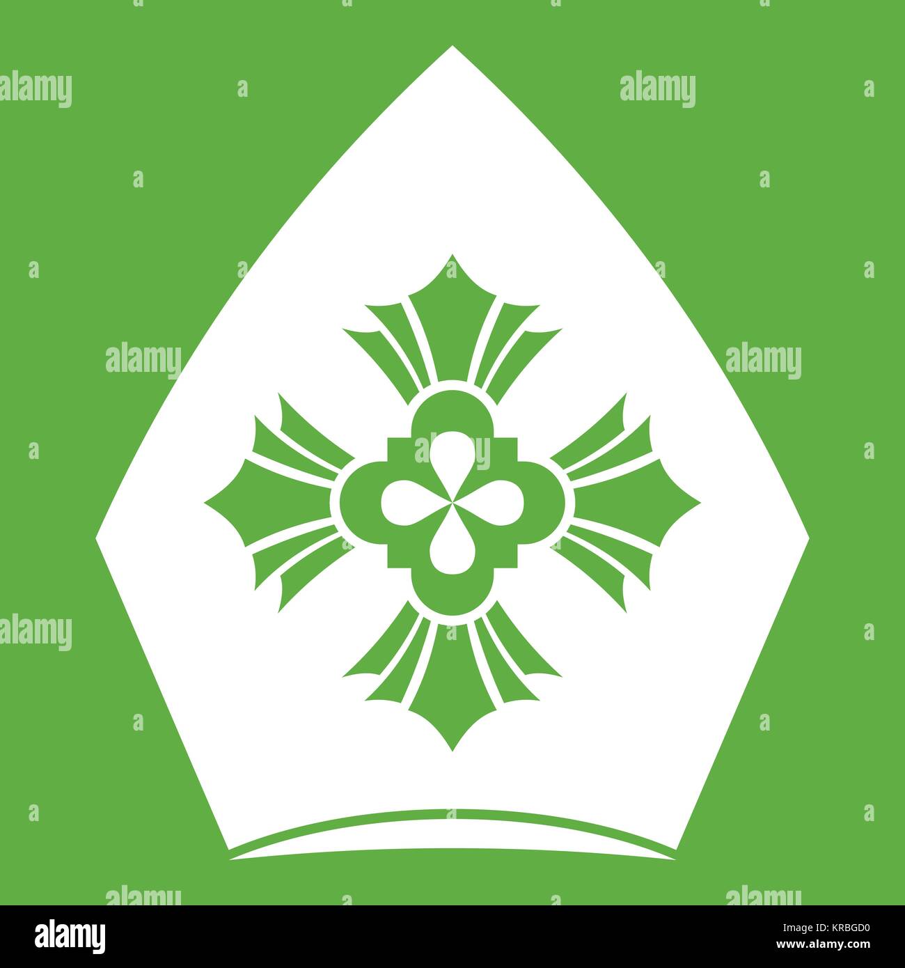 Chapeau vert icône chrétienne Illustration de Vecteur Chapeau vert icône chrétienne Illustration de Vecteur