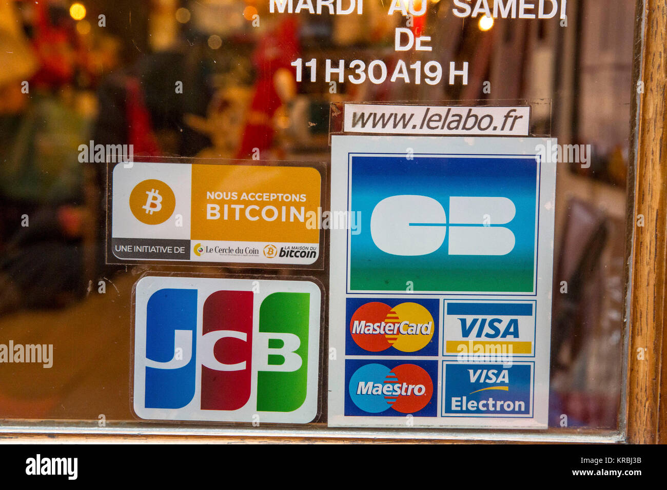 En BITCOIN PARIS, FRANCE Banque D'Images