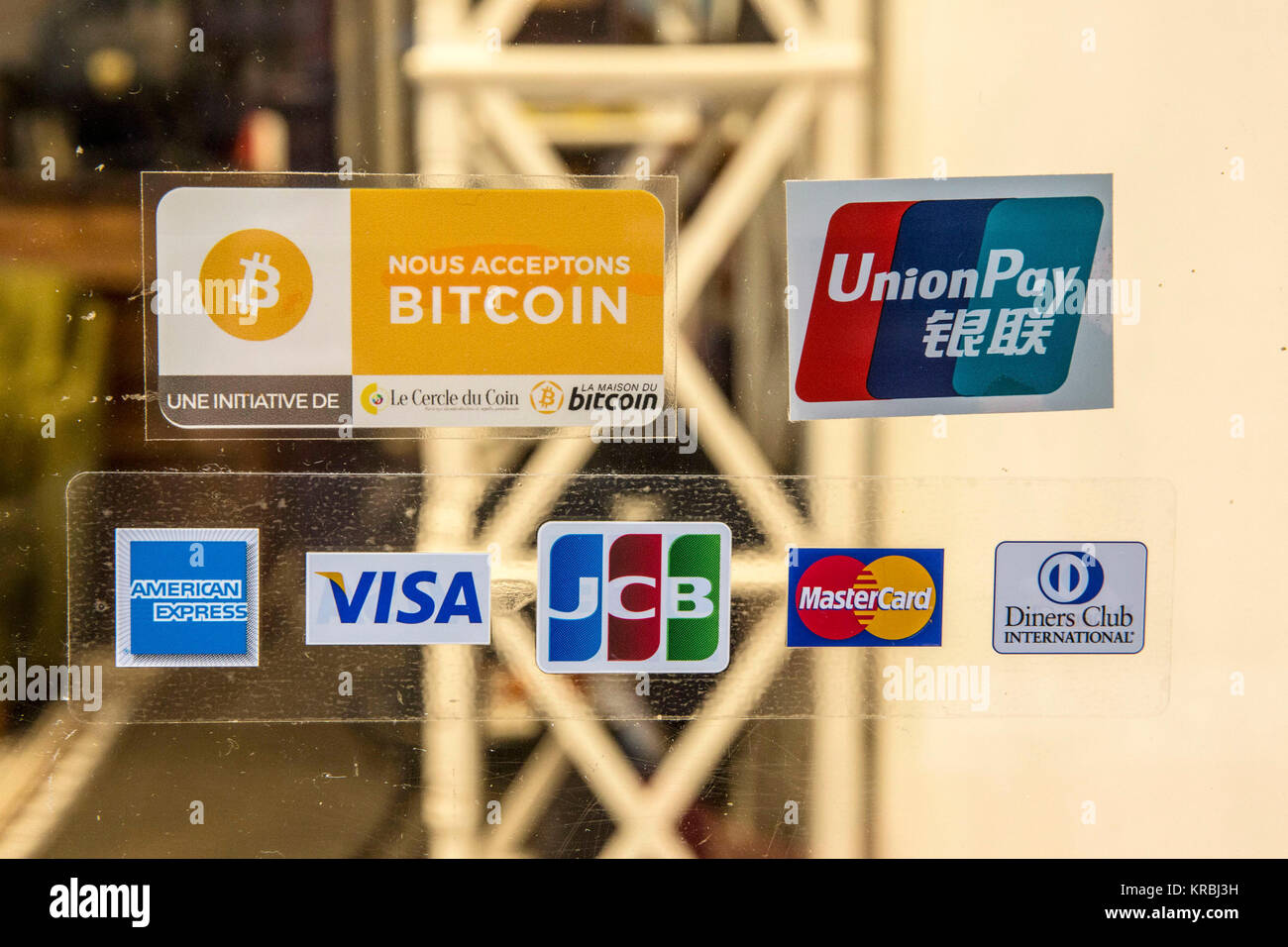 En BITCOIN PARIS, FRANCE Banque D'Images