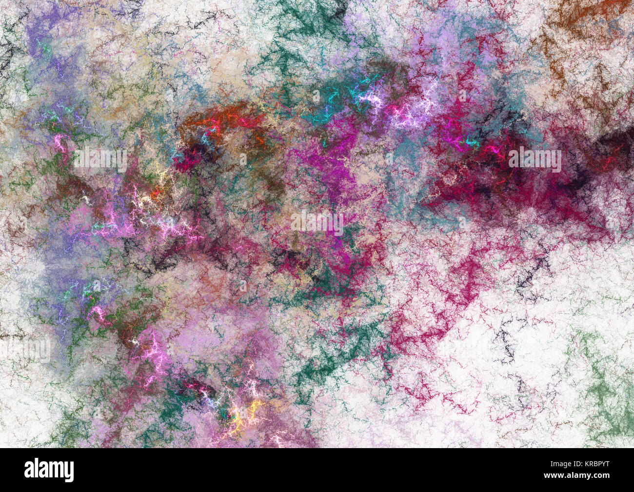 Flamme fractale, computer generated image Banque D'Images