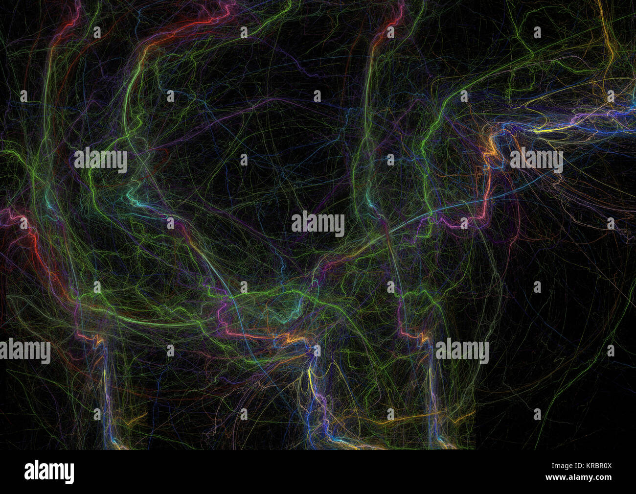 Flamme fractale, computer generated image Banque D'Images