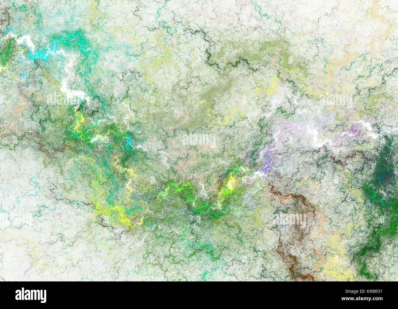 Flamme fractale, computer generated image Banque D'Images