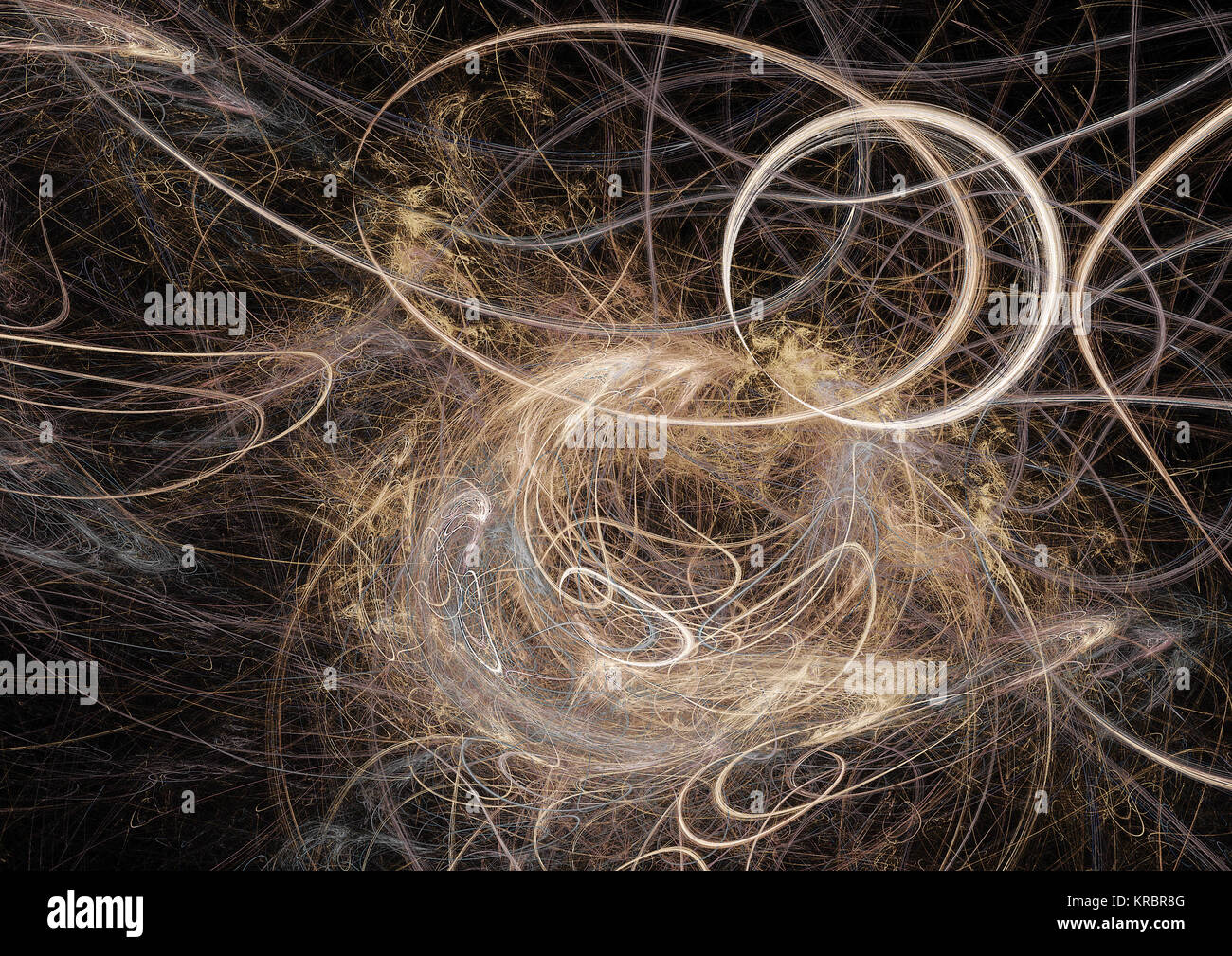 Flamme fractale, computer generated image Banque D'Images