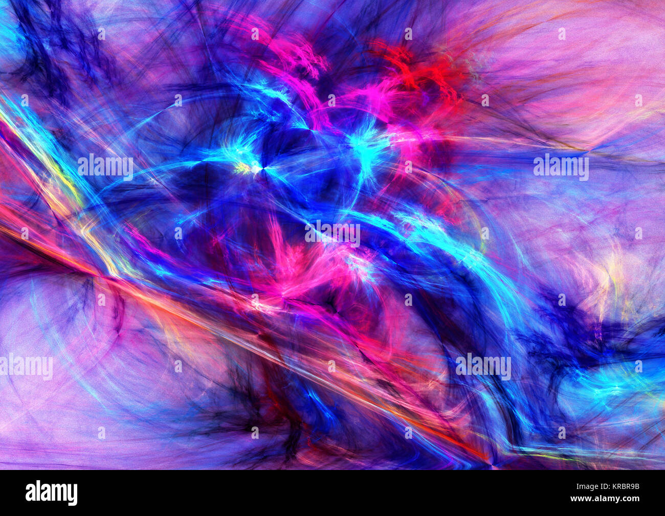 Flamme fractale, computer generated image Banque D'Images