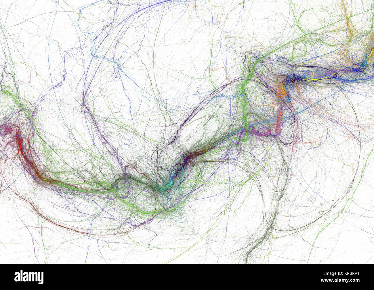 Flamme fractale, computer generated image Banque D'Images