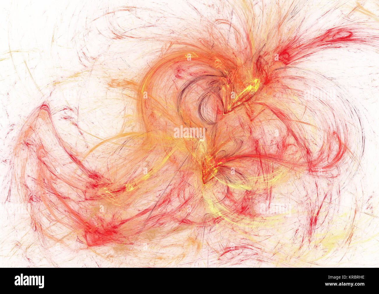 Flamme fractale, computer generated image Banque D'Images