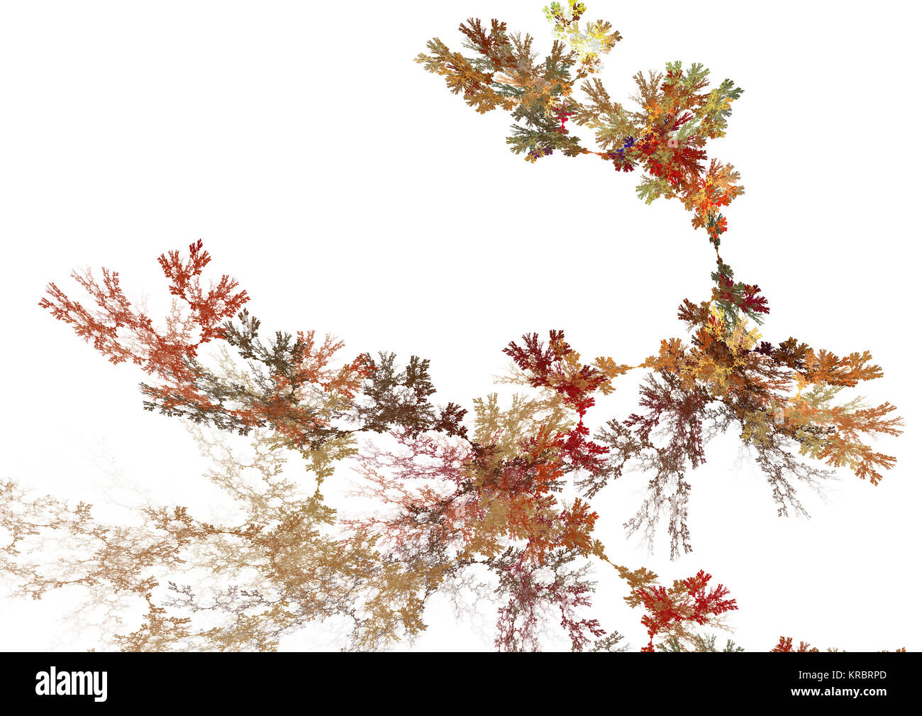 Flamme fractale, computer generated image Banque D'Images