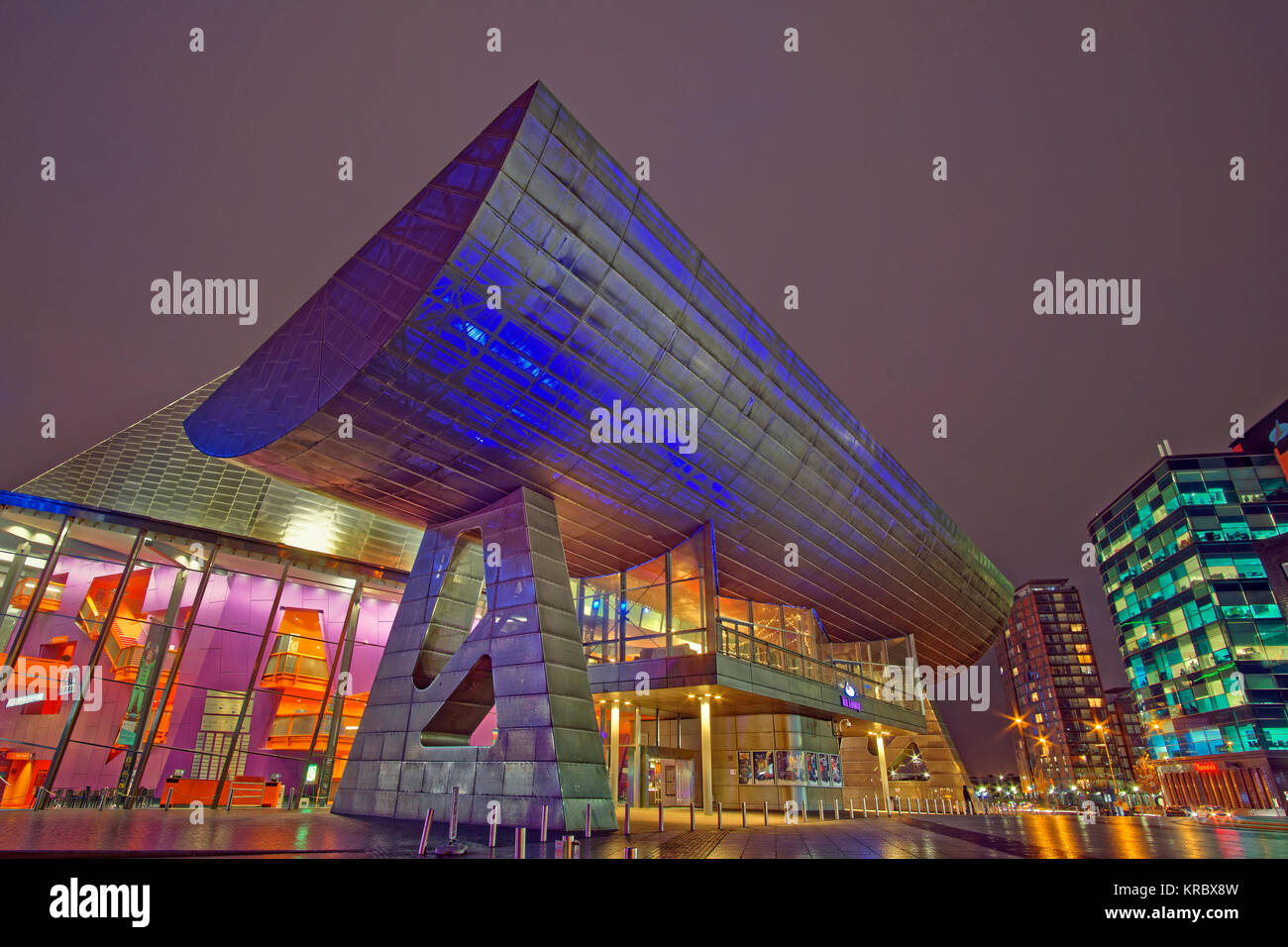 Le Lowry Theatre à Salford Quays, Salford, Greater Manchester. Banque D'Images