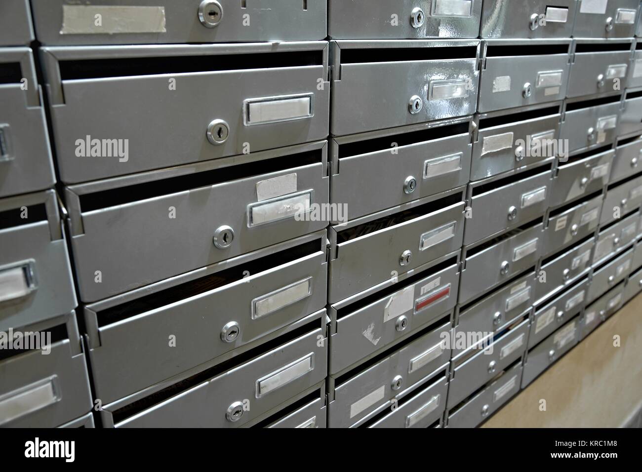 Boîtes aux lettres d'une maison Banque D'Images