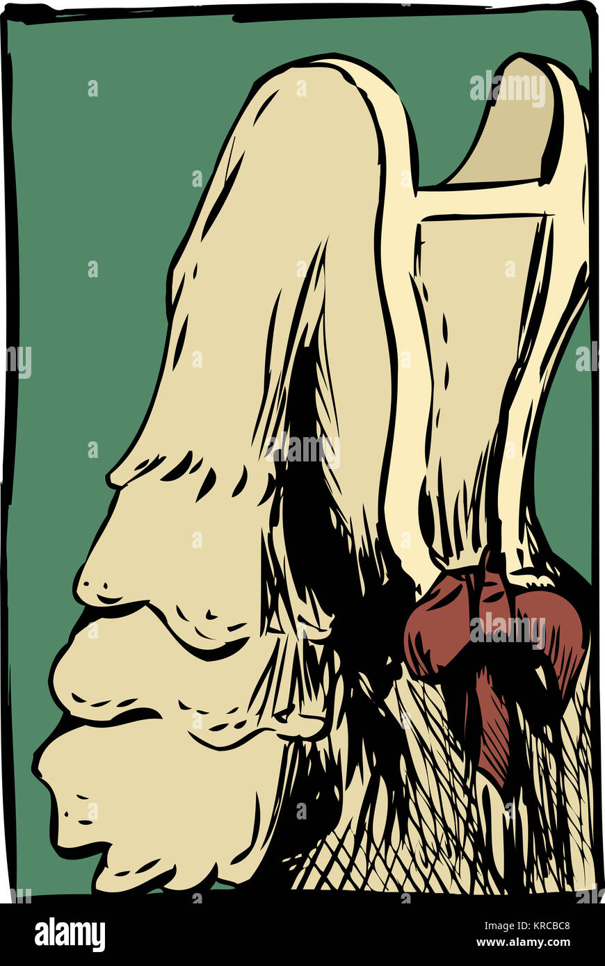 18e siècle Robe avec noeud sur l'arrière Banque D'Images