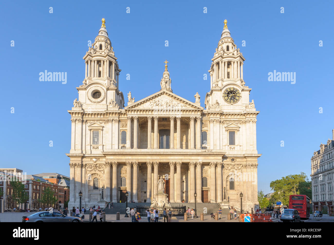 La Cathédrale St Paul à Londres, Royaume-Uni Banque D'Images
