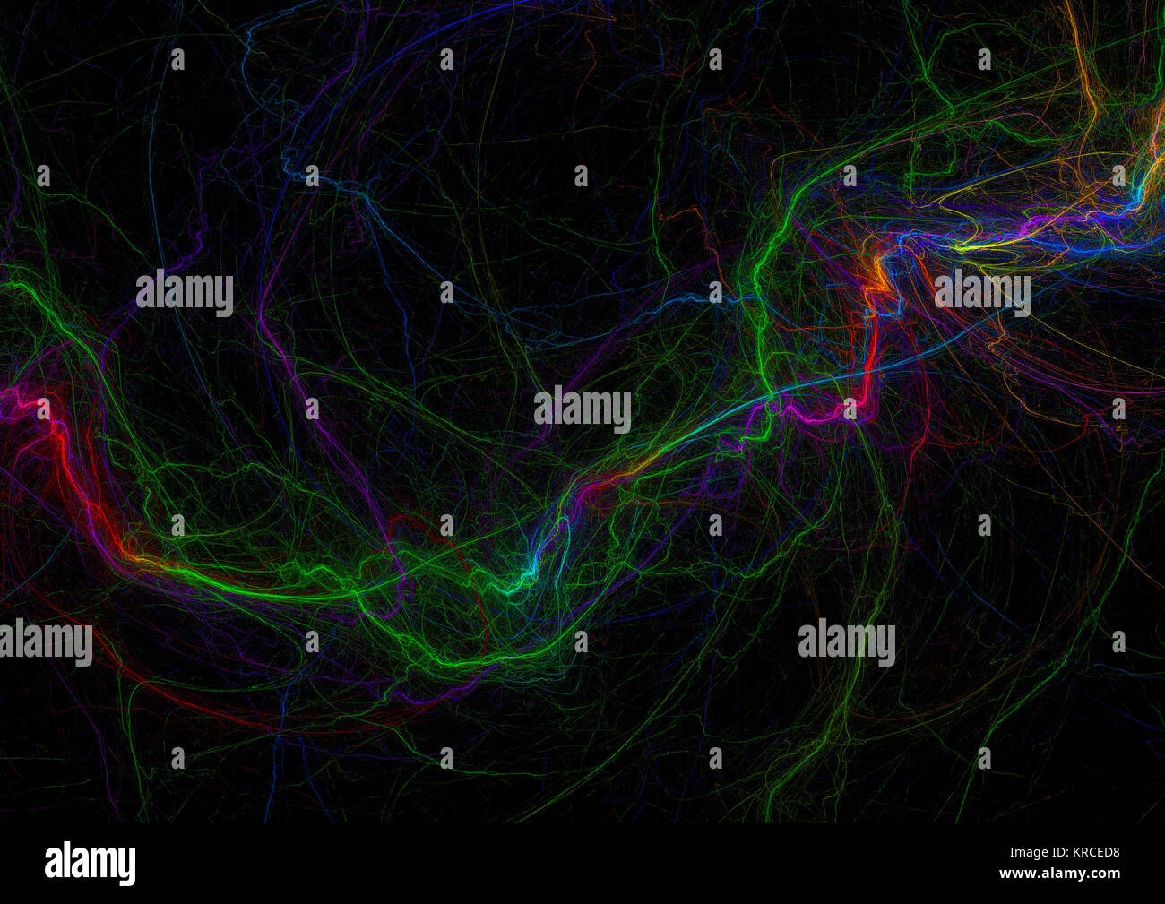 Flamme fractale, computer generated image Banque D'Images