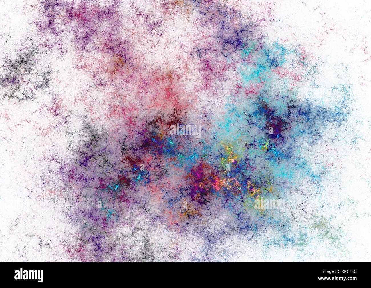 Flamme fractale, computer generated image Banque D'Images