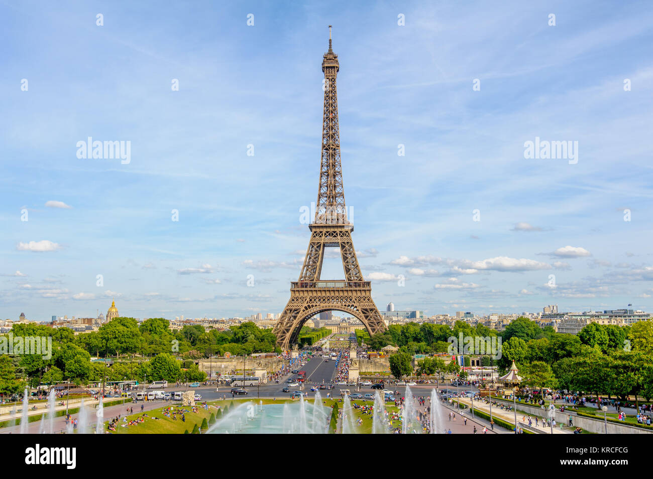 La Tour Eiffel, la structure la plus haute de Paris Banque D'Images