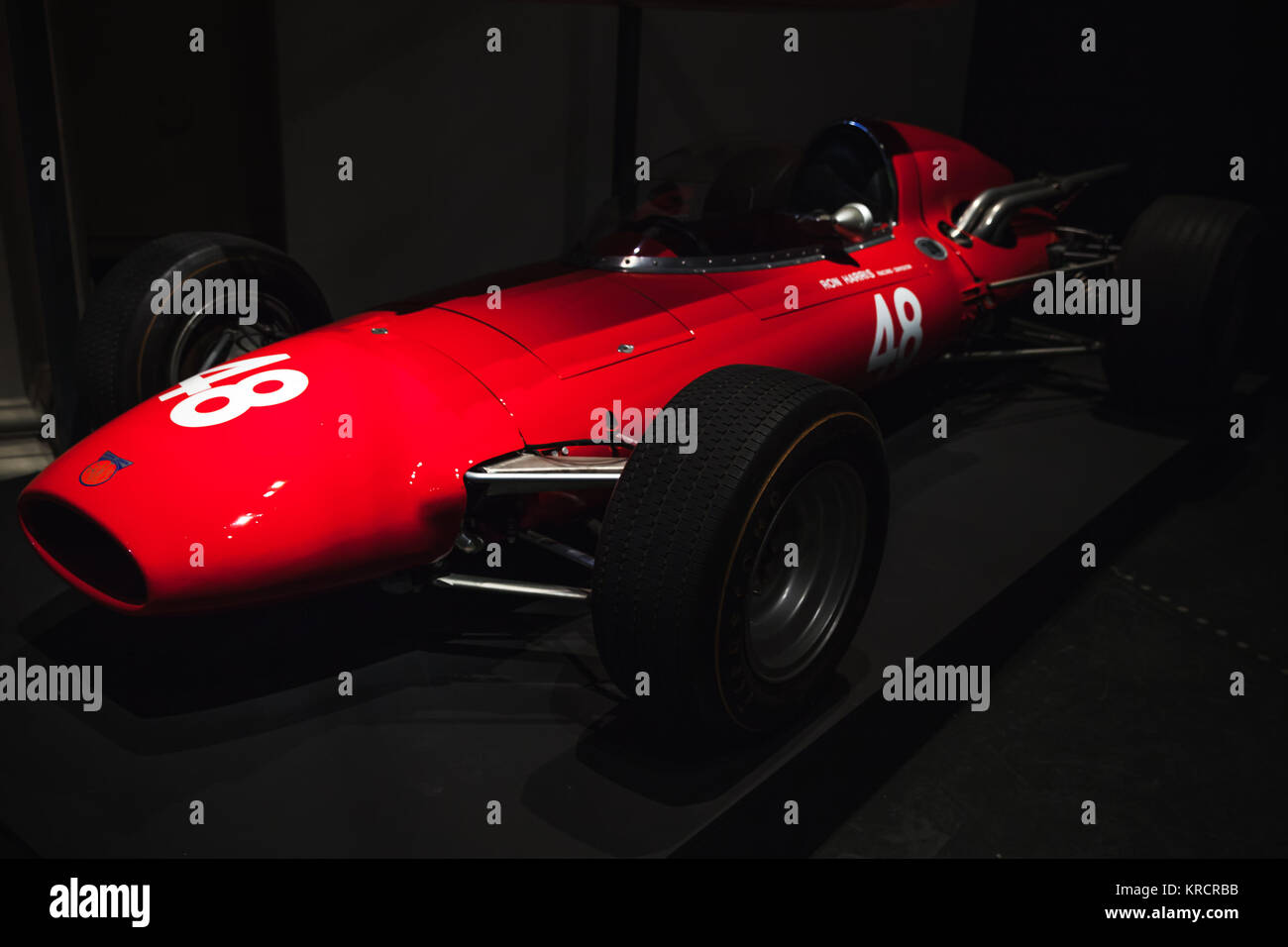 Londres, Royaume-Uni - Octobre 29, 2017 : voiture de course Formule Deux Harris-Costin Protos avec pièces de meubles de corps, 1967, conçu par Frank Costin est Banque D'Images