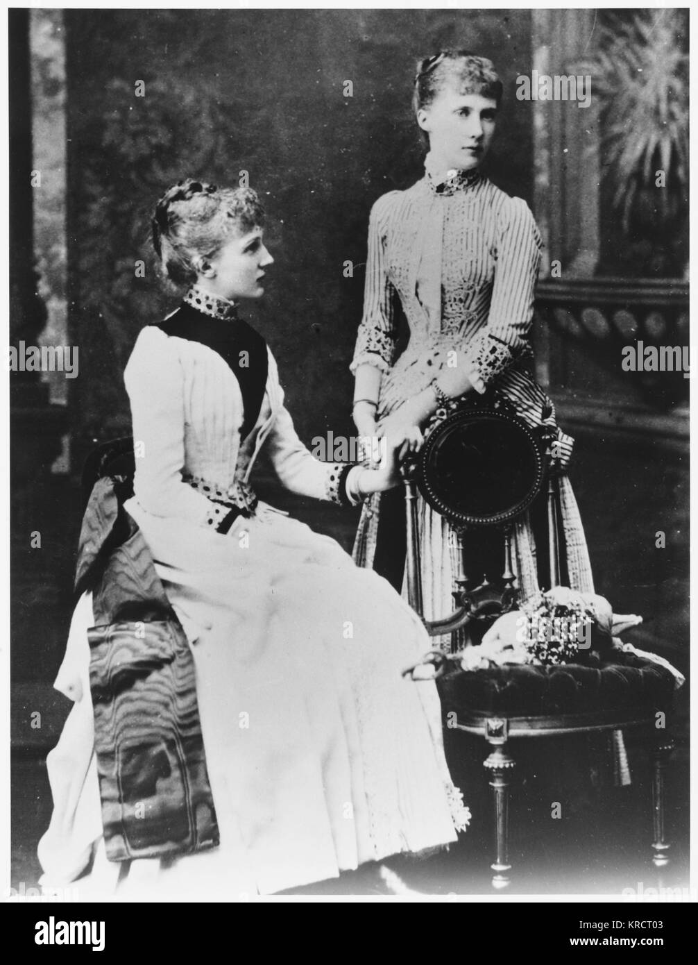 Élisabeth FEODOROVNA - Grande Duchesse russe avec compagnon inconnu Date : FL. 1880 Banque D'Images