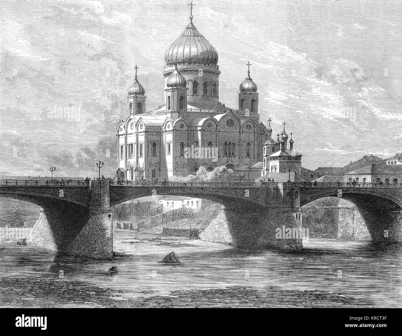 MOSCOU/SAINT SAUVEUR 1871 Banque D'Images