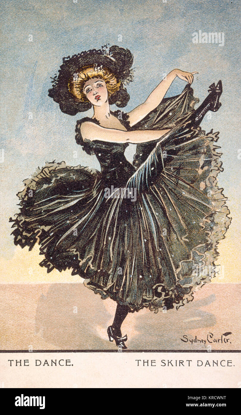 CAN-CAN OU JUPE DANSE Banque D'Images