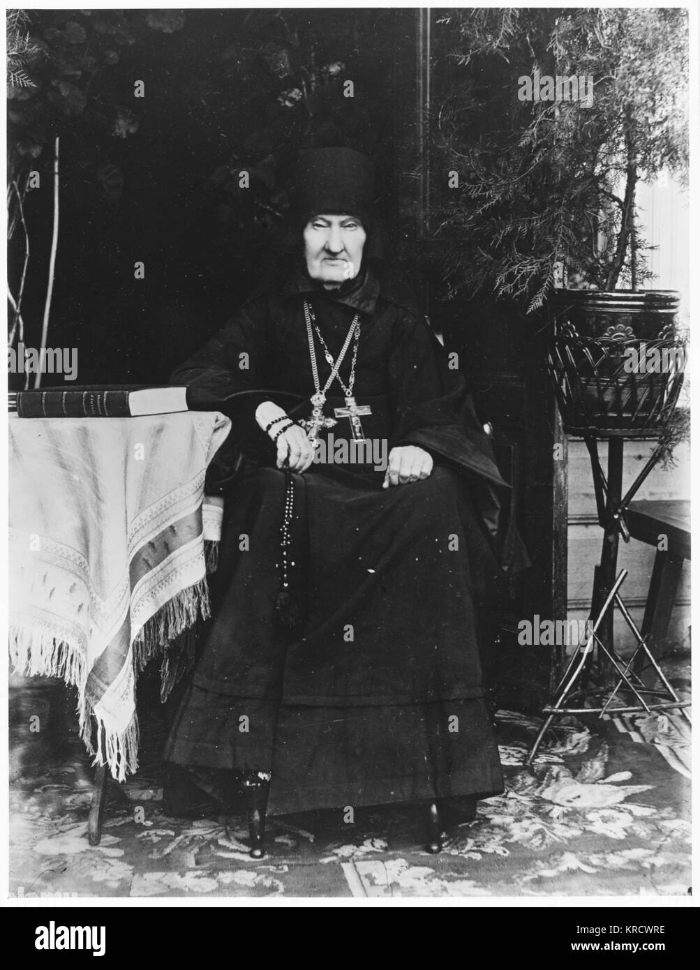 PRÊTRE ORTHODOXE RUSSE Banque D'Images