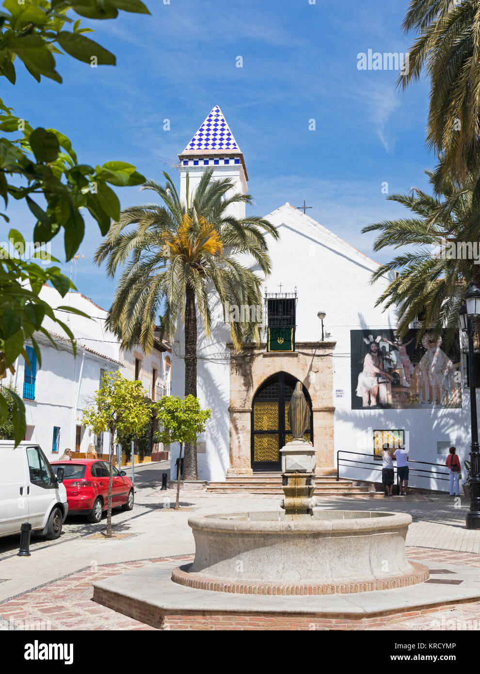 Marbella, Costa del Sol, la province de Malaga, Andalousie, Espagne du sud. Hermita del Santo Cristo ou ermitage de Saint Christ dans la vieille ville. Banque D'Images