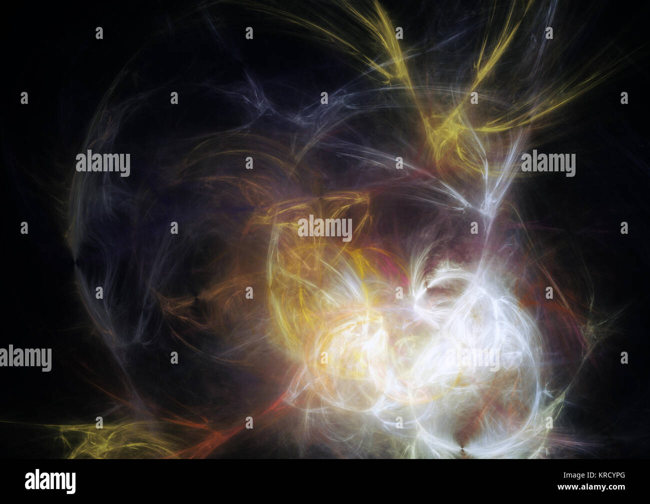 Flamme fractale, computer generated image Banque D'Images