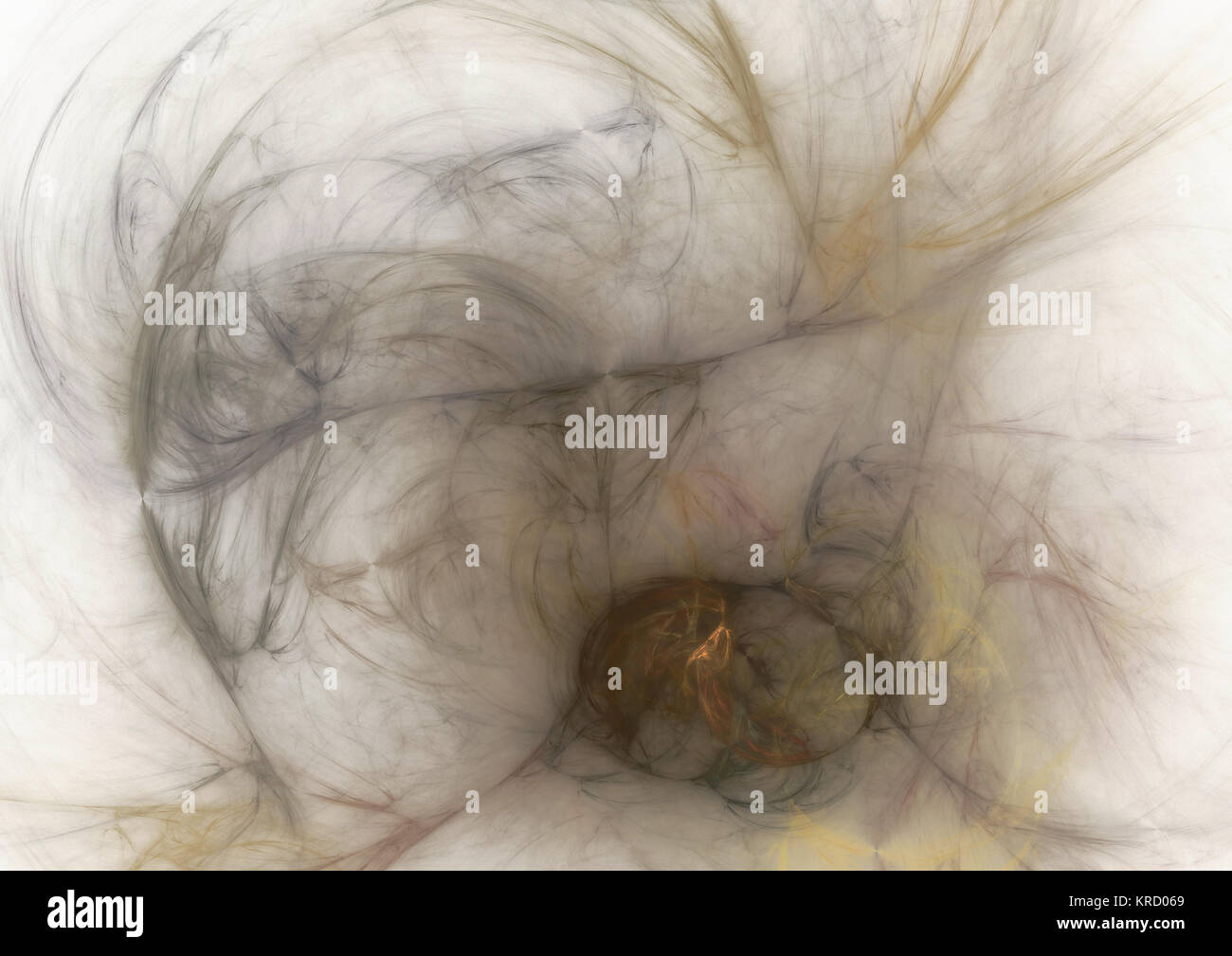 Flamme fractale, computer generated image Banque D'Images