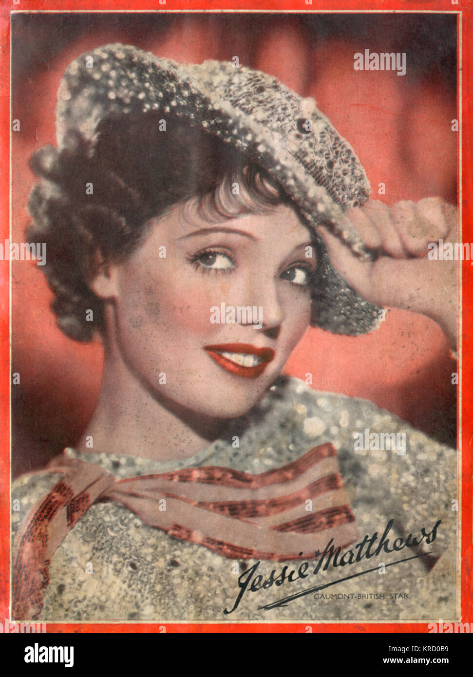 Jessie Matthews, chanteuse et danseuse britannique Banque D'Images