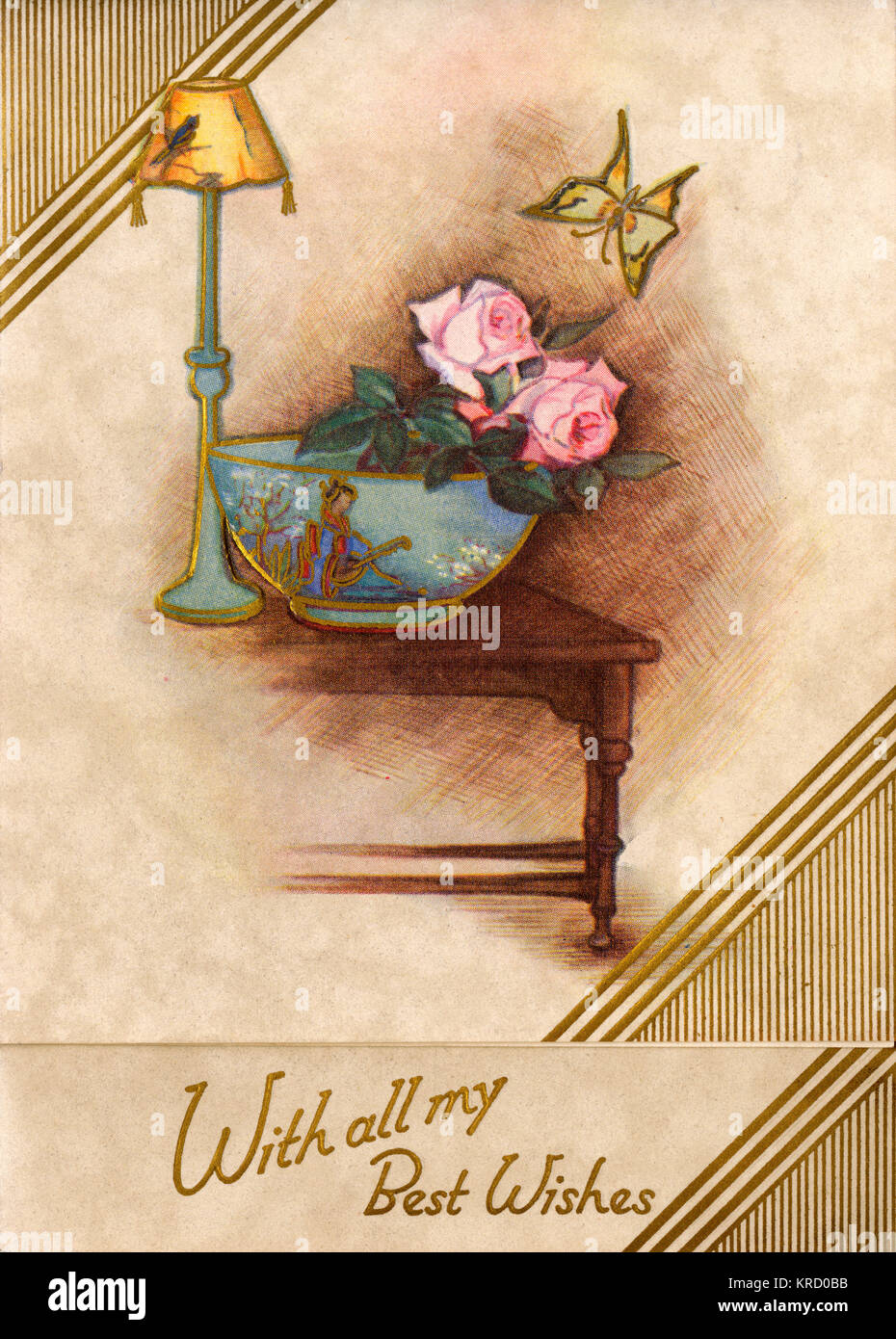 Avec Tous Mes Meilleurs Voeux Une Carte D Anniversaire Avec Un Bol De Fleurs Sur Une Table Et Une Lampe Date 1936 Photo Stock Alamy Avec Tous Mes Meilleurs Voeux Une Carte D Anniversaire Avec Un Bol De Fleurs Sur Une Table Et Une Lampe Date 1936 Photo Stock Alamy