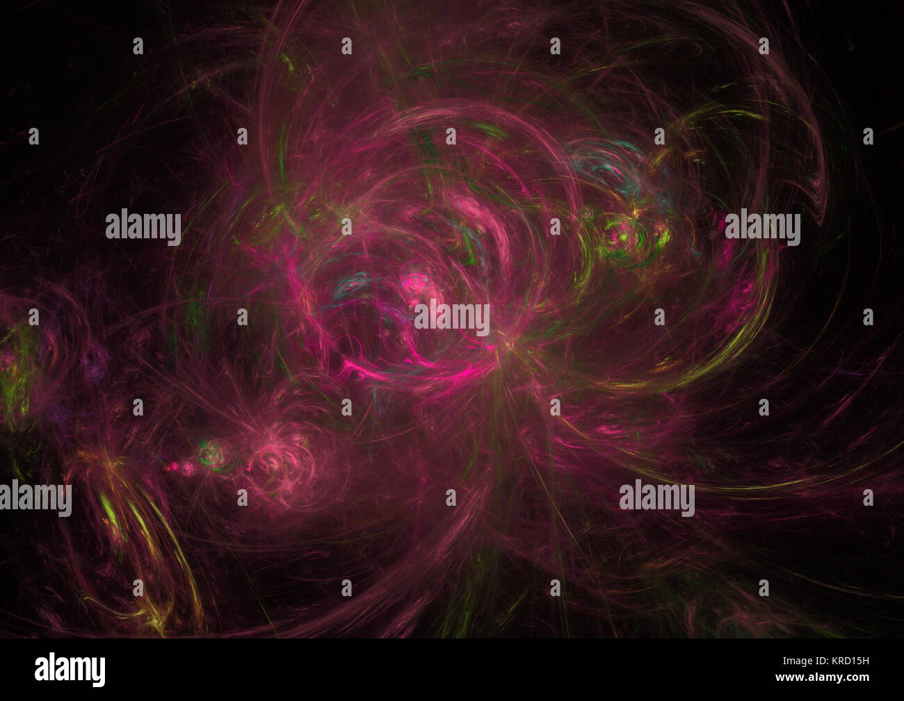 Flamme fractale, computer generated image Banque D'Images